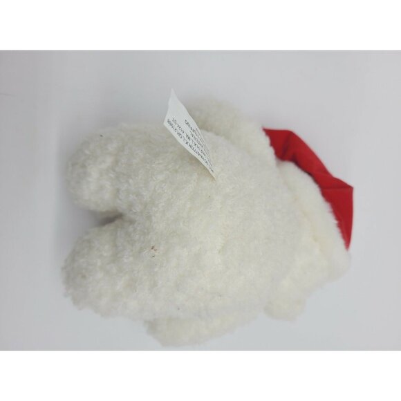 CHRISTMAS BEAR Bowtie & HAT STUFFED PLUSH 6" TALL while sitting Shenon Intern'l - Picture 2 of 3
